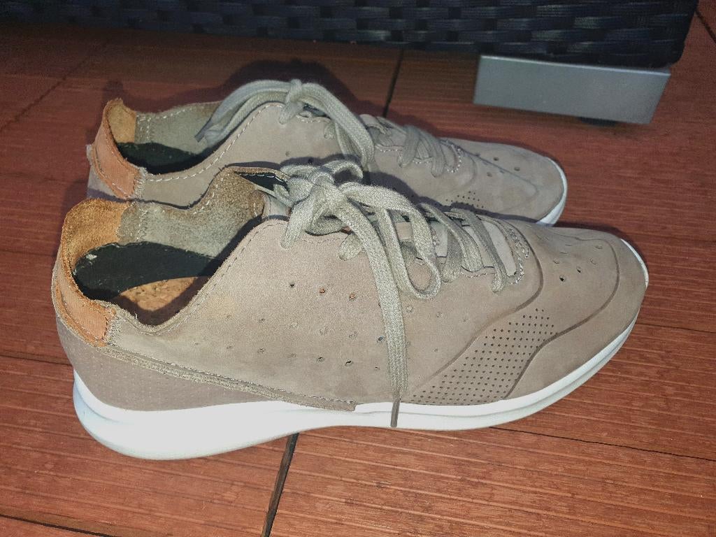 Woden mt.39 veterschoenen in beige/lichtbruin soepel leer, Beige, Ophalen of Verzenden, Sneakers of Gympen, Woden
