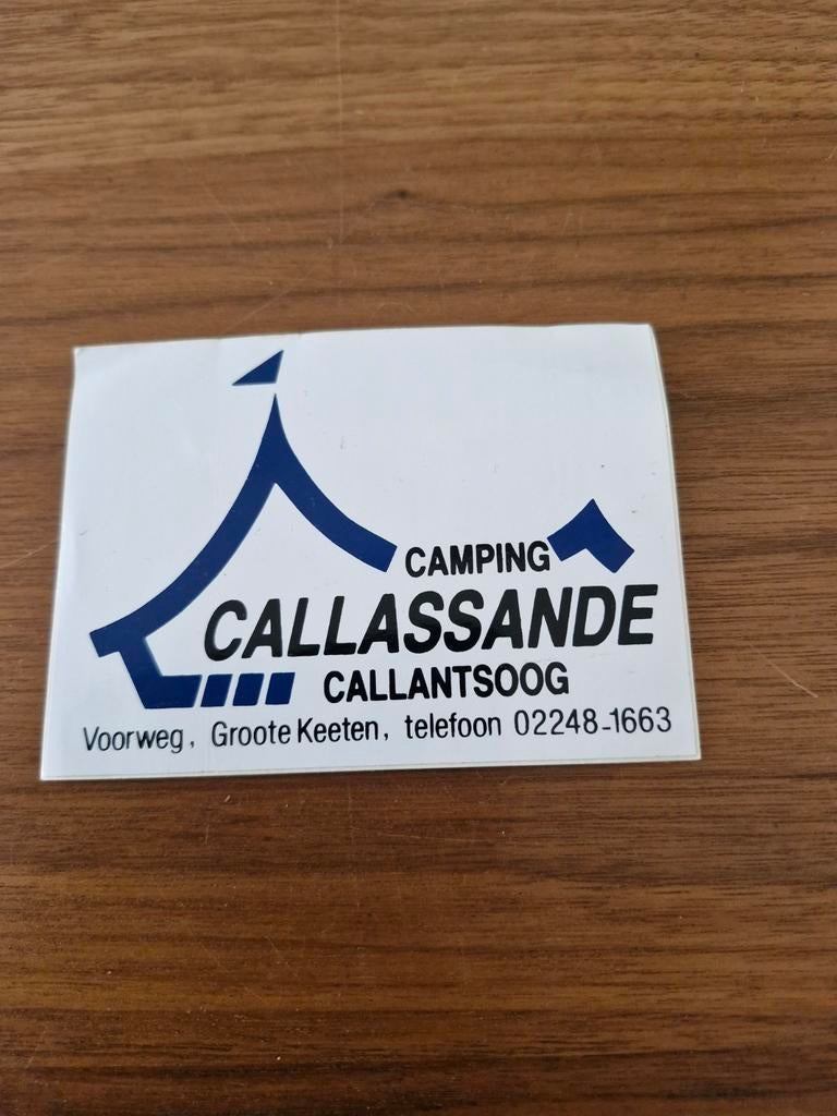 7850 Vintage Camping Callassande Callantsoog Sticker, Ophalen of Verzenden