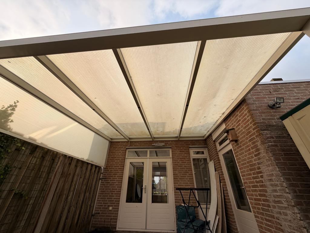 Terrasoverkapping met spots, Tuin en Terras, Ophalen, Gebruikt, Veranda