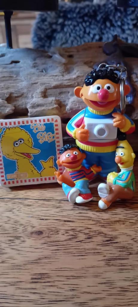Sesamstraat Sleutelhanger Bert & Ernie + Magisch Doekje, Kinderen en Baby's, Ophalen of Verzenden, Zo goed als nieuw, Jongen of Meisje