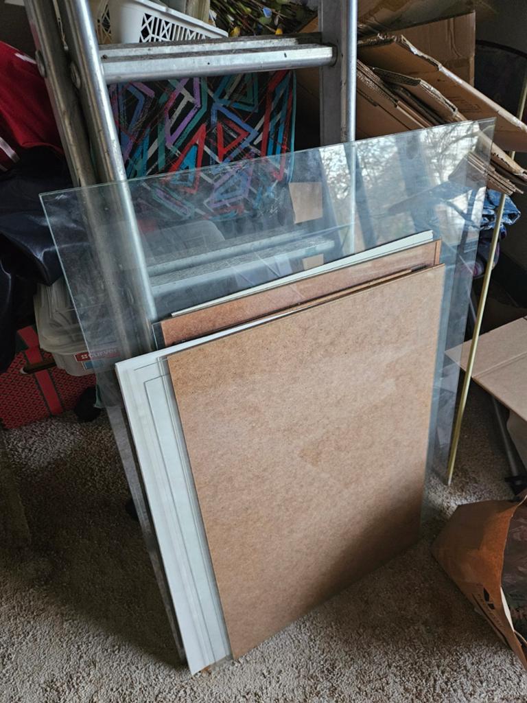 Glasplaten en achterkanten om kunstwerken in te lijsten, Huis en Inrichting, Ophalen of Verzenden, Overige materialen