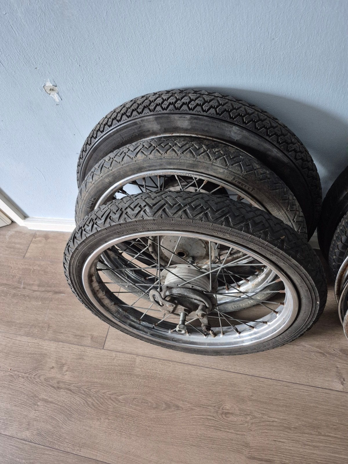 Spaakvelgen banden  vespa ciao si bravo  16 inch, Ophalen, Gebruikt, Overige typen, Vespa/piaggio