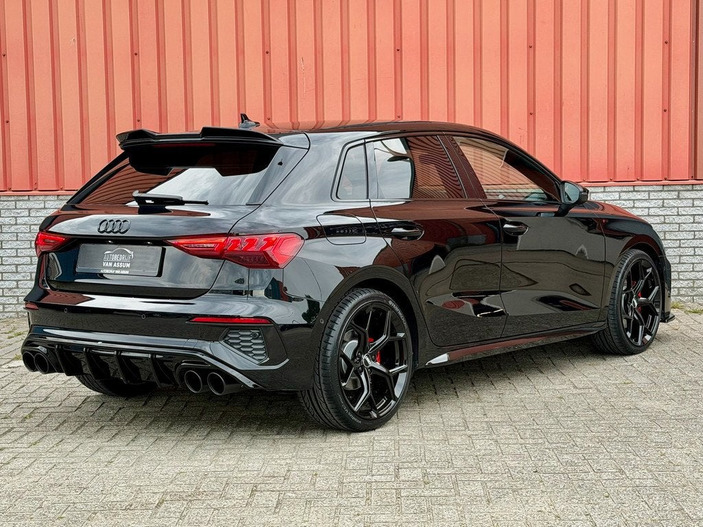 Audi A3 SPORTBACK 35 TFSI 3 x S-Line S3 Sfeer Lane ACC Carpl, Auto's, Audi, 4 cilinders, 150 pk, Leder en Stof, Zwart