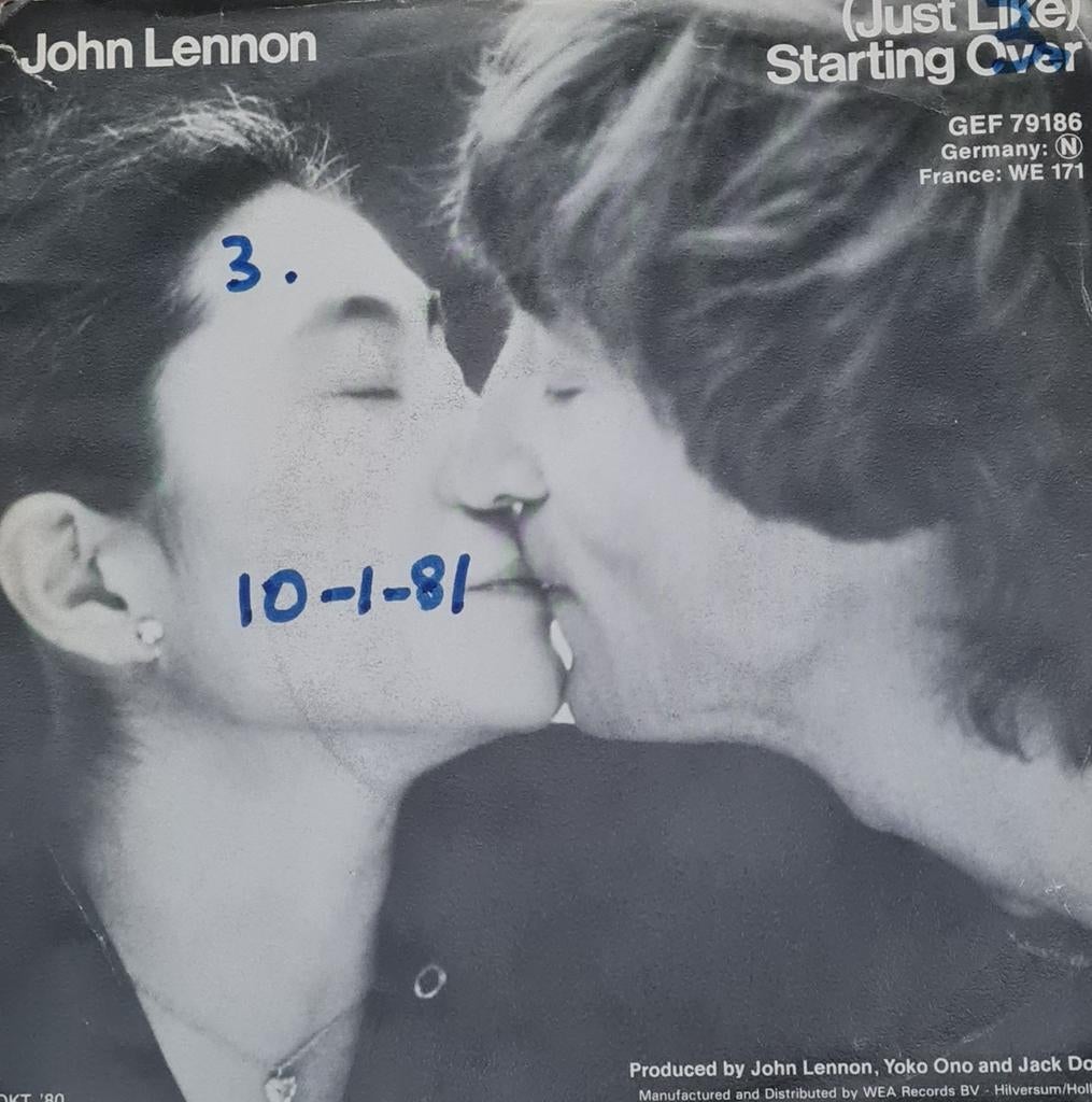 JOHN LENNON - STARTING OVER, Ophalen of Verzenden, Gebruikt, Pop