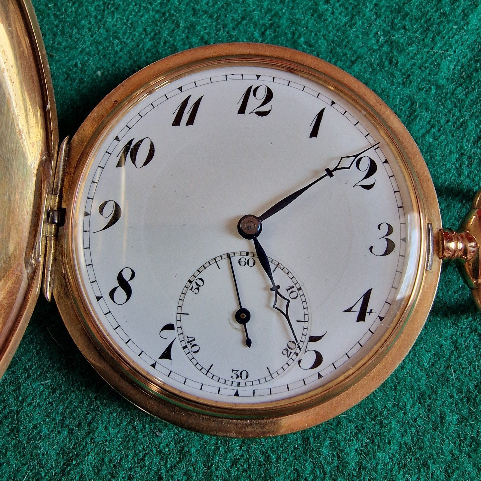 14 KRT GOUDEN ZAKHORLOGE SOVINETTE, Sieraden, Tassen en Uiterlijk, Horloges | Antiek, Overige merken, Zakhorloge, 1900 tot 1930
