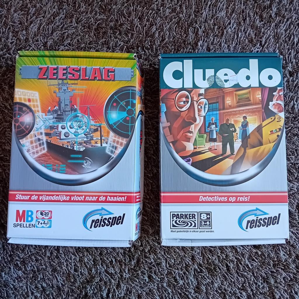 2x reisspel, Hobby en Vrije tijd, Gezelschapsspellen | Overige, Een of twee spelers, Ophalen of Verzenden, Zo goed als nieuw, MB Spellen