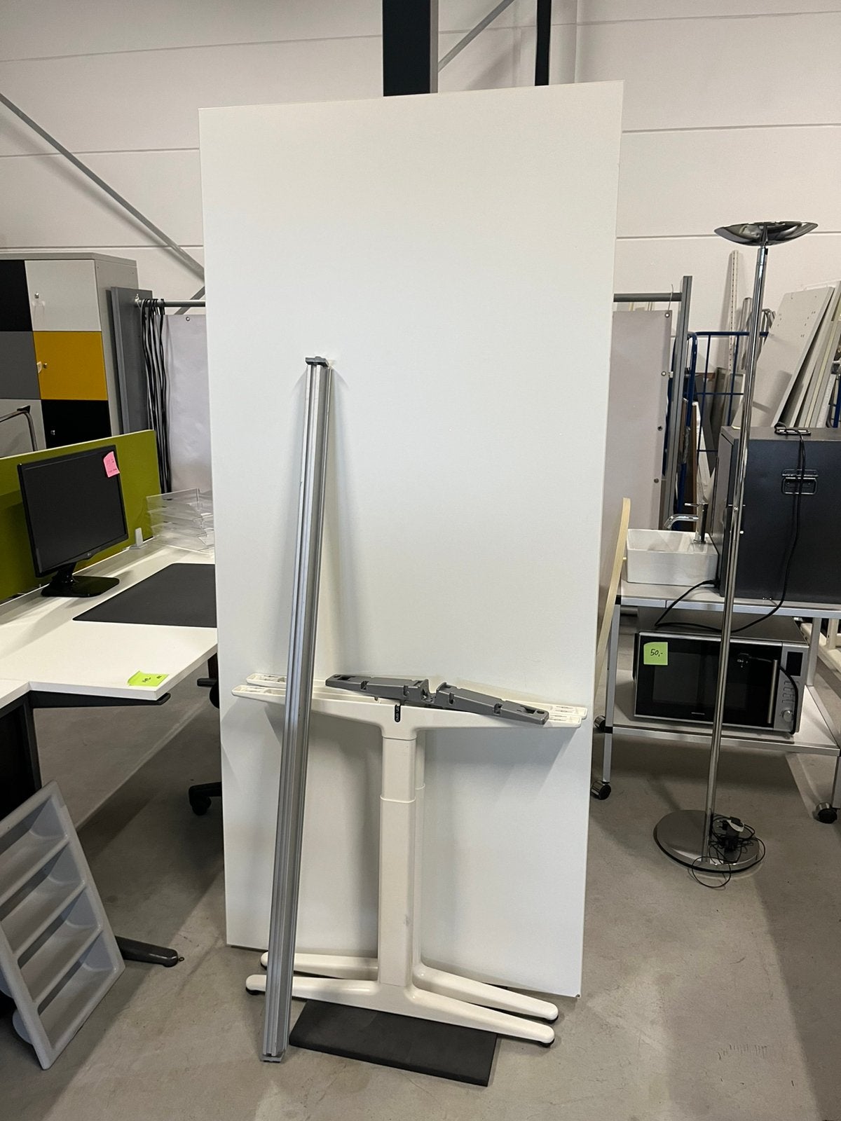 Ahrend Bureau onderstel met blad 200 cm x 90 cm, Ophalen, Overige typen, 160 cm, Gebruikt