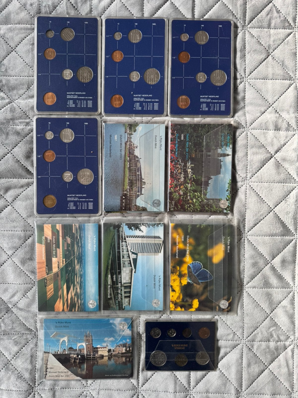 (FDC) Munset Nederland - 11 sets, Postzegels en Munten, Munten | Nederland, Ophalen of Verzenden, Koningin Beatrix, Overige waardes