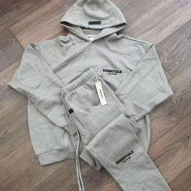 Essentials Fear of God Hoodie & Joggingbroek Set Grijs, Ophalen, Nieuw, Maat 36 (S)
