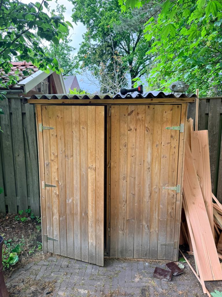 Tuinkast gratis, Tuin en Terras, Ophalen, Gebruikt, Hout, Overige typen