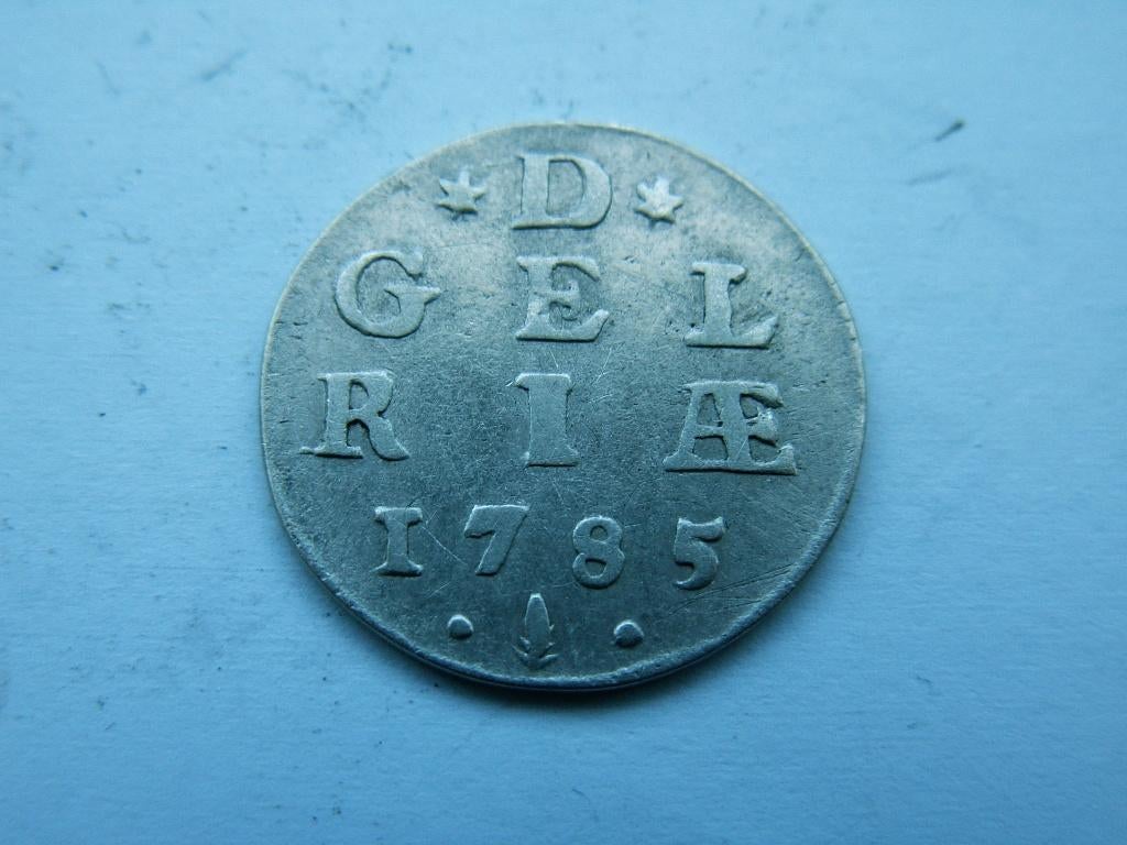 GELDERLAND.  Dubbele Wapenstuiver - 1785, Postzegels en Munten, Munten | Nederland, Vóór koninkrijk, Verzenden, Zilver, Overige waardes