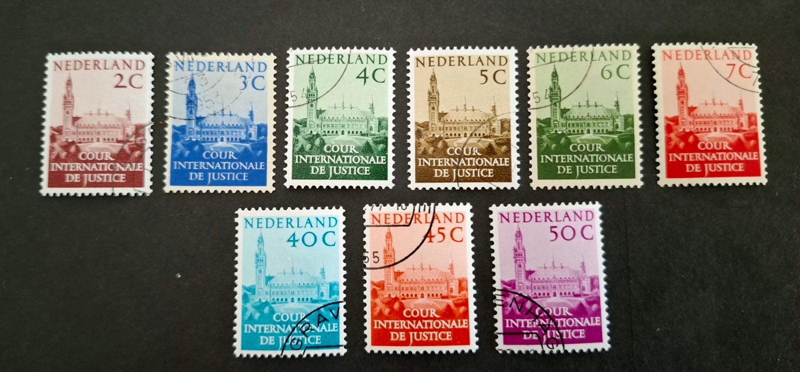 Nederland 1951-1953 1977 nr D27-32  D41-43 Dienszegels, Postzegels en Munten, Ophalen of Verzenden, Gestempeld