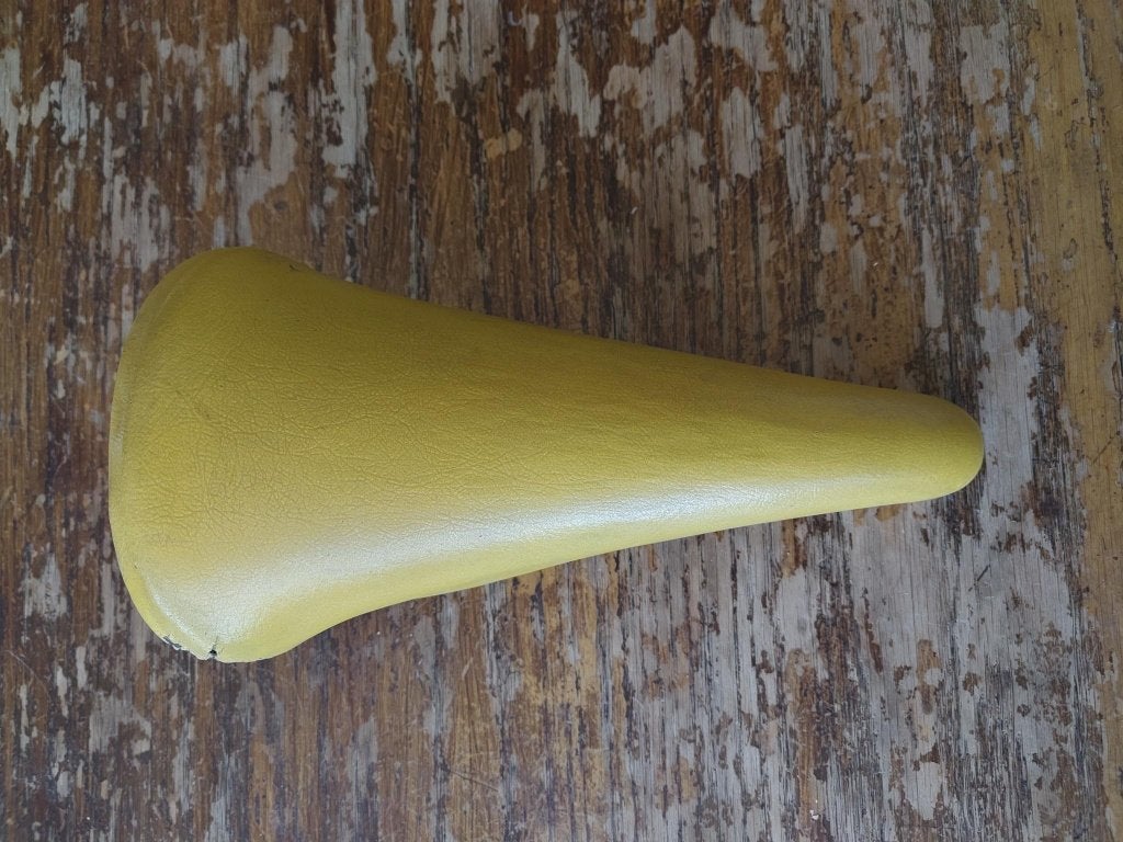 Vintage retro fietszadel Batavus, Fietsen en Brommers, Fietsonderdelen, Gebruikt, Leer, Batavus, Ophalen of Verzenden