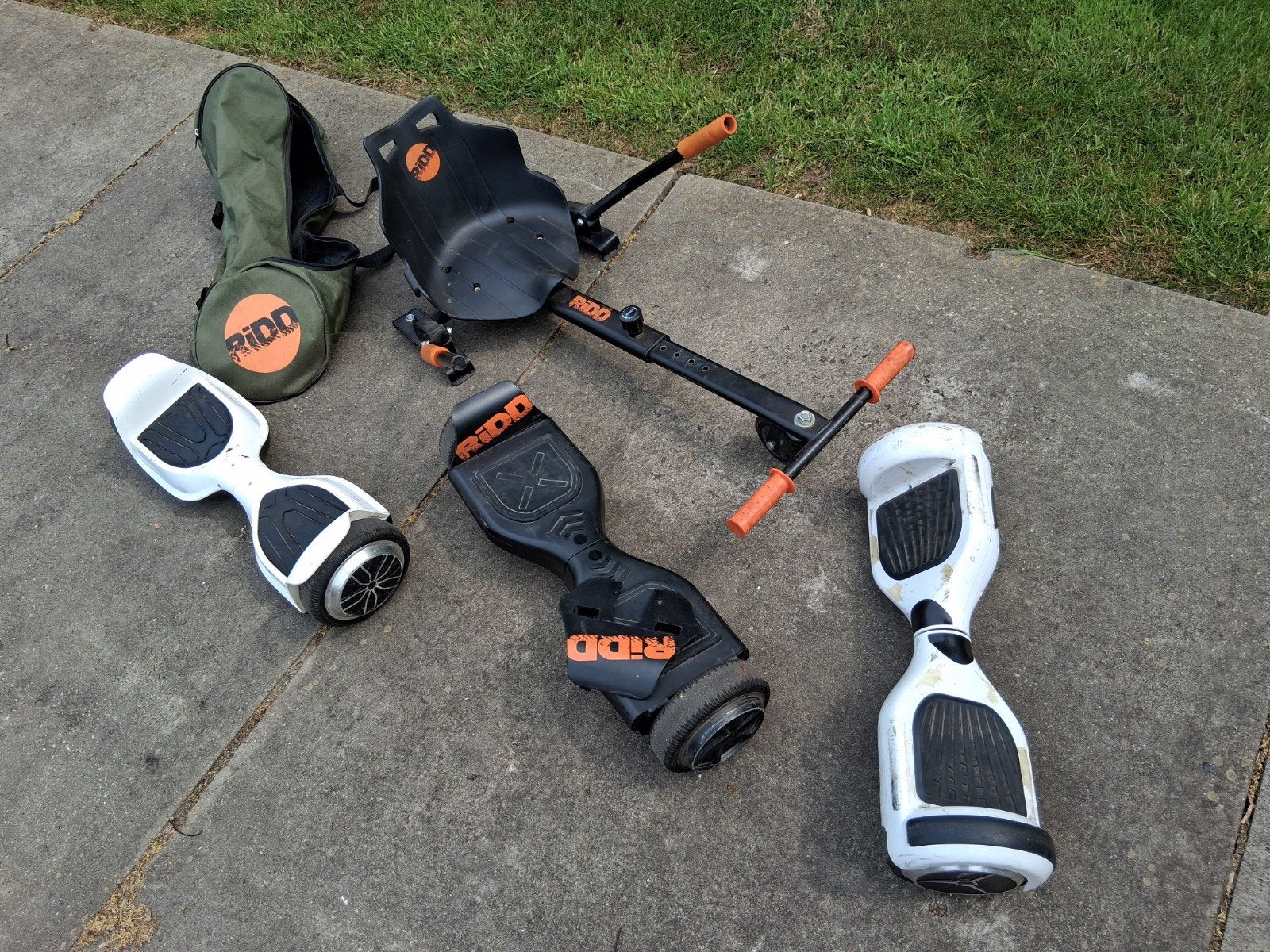 Hoverboard set met zitje en draagtas - Gebruikt, Ophalen of Verzenden, Gebruikt, Overige typen