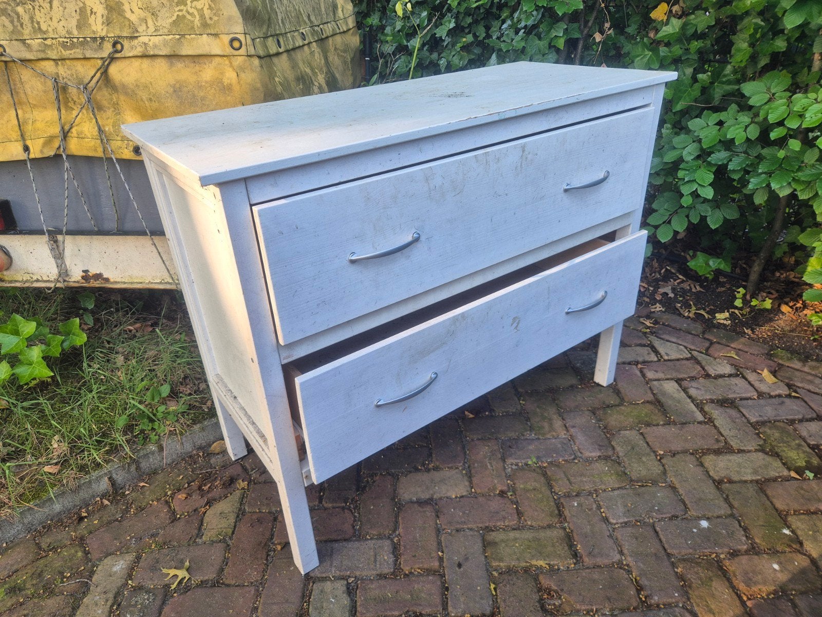 Oude commode / tuinkast, Huis en Inrichting, Ophalen, Gebruikt, 50 tot 100 cm, 3 of 4 laden