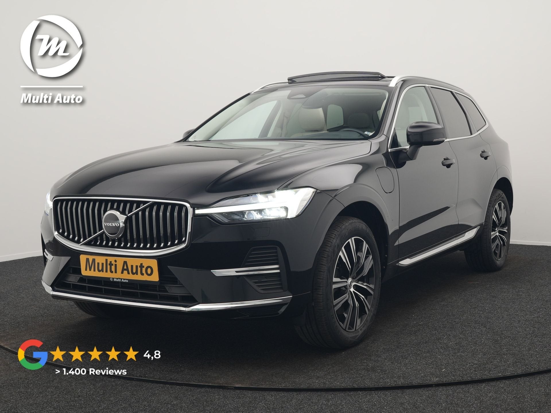 Volvo XC60 T6 AWD FACELIFT MODEL Inscription PHEV 350pk Deal, Automaat, Adaptive Cruise Control, Gebruikt, Zwart