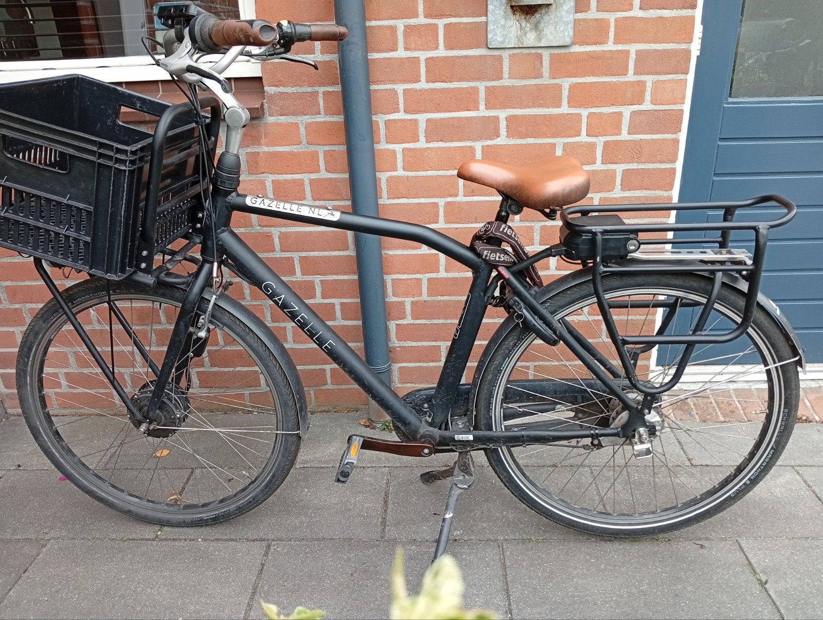 Electrische GAZELLE herenfiets incl. 2 accu's, Ophalen