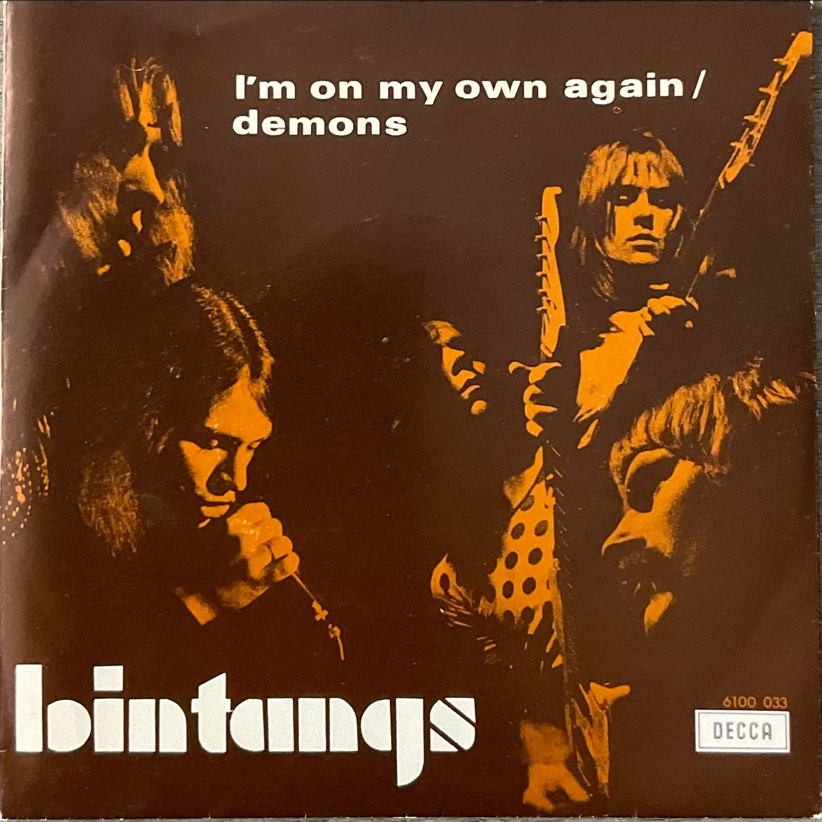 BINTANGS - I’m on my own again (NL’71) plaat mooi (NLop32), Cd's en Dvd's, Vinyl Singles, Verzenden, 7 inch