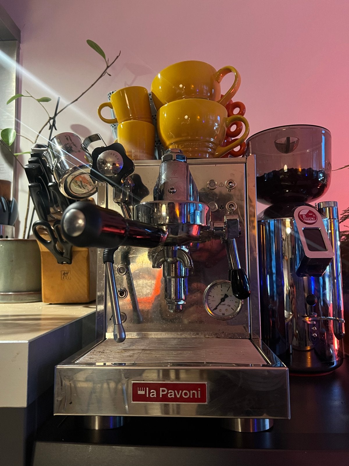 La Pavoni Mini Cellini Espressomachine - Zo goed als nieuw, Espresso apparaat, 10 kopjes of meer, Gemalen koffie, Zo goed als nieuw