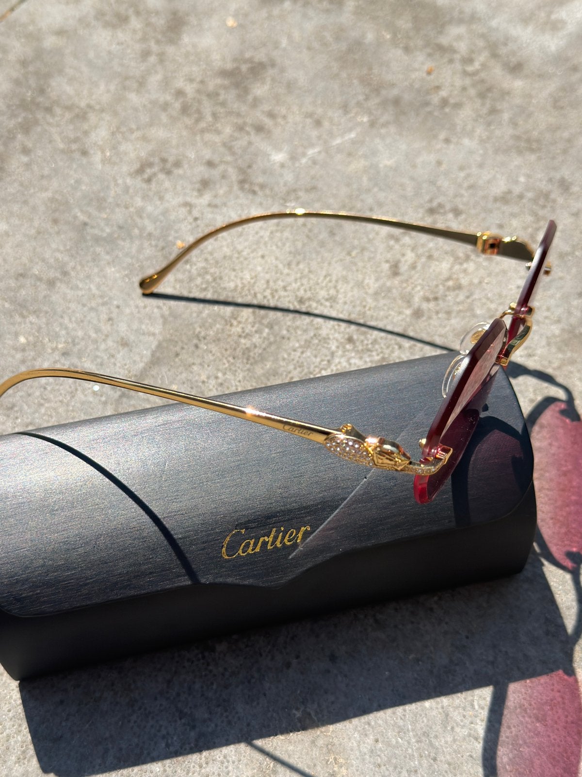 Cartier zonnebril, Verzenden, Zo goed als nieuw