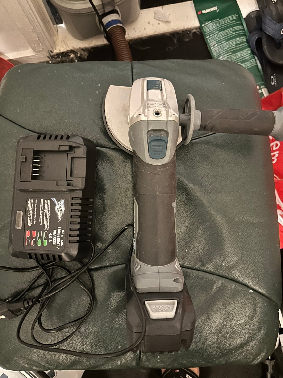 Accu Haakse Slijper 40V - Zo goed als nieuw, Ophalen of Verzenden, Zo goed als nieuw, 1000 watt of meer, Haakse handslijpmachine