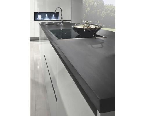 Sencys werkblad grijs metaal look – 305 x 60 x 3,8cm nieuw!, Ophalen, Nieuw, Minder dan 100 cm, Grijs