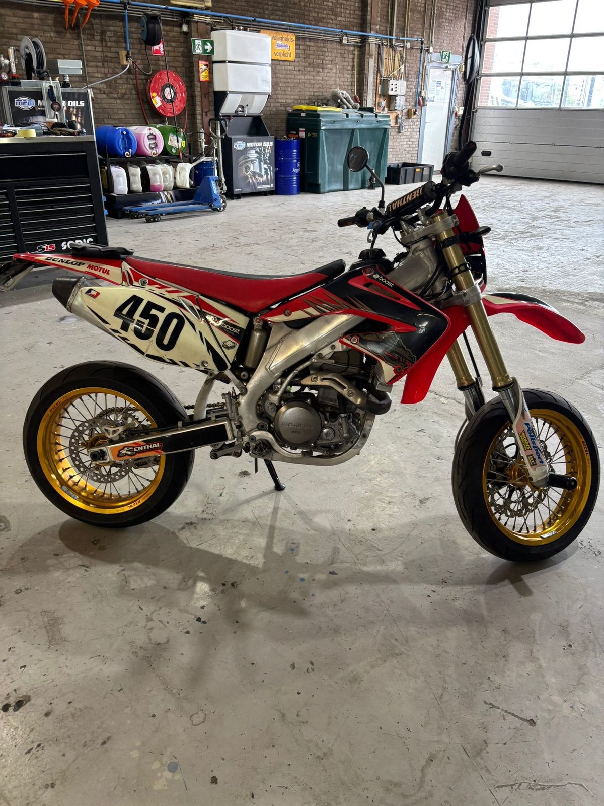 Honda crf 450 supermoto, 450 cc, Particulier, Minimaal motorrijbewijs A2, 1 cilinder