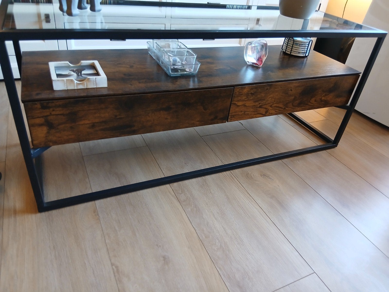 salontafel van vasagle, Ophalen, Rechthoekig, 100 tot 150 cm, Minder dan 50 cm