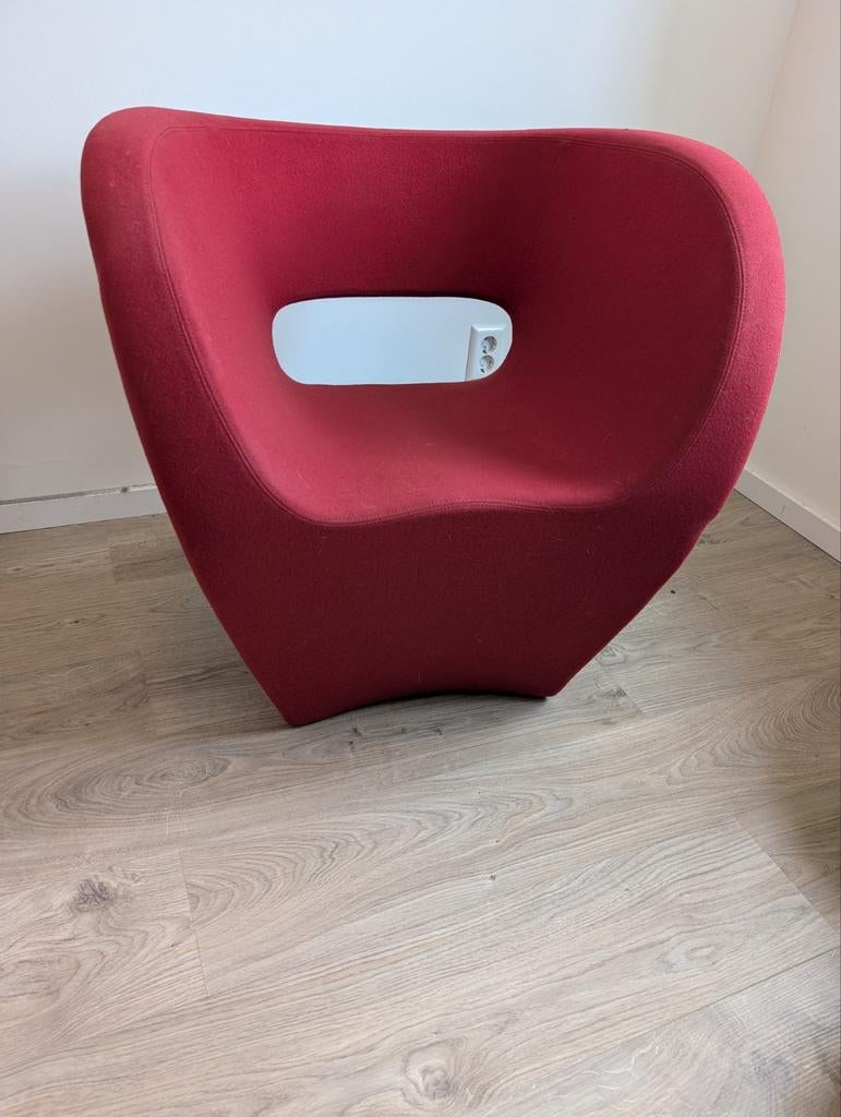 Moroso Victoria and Albert fauteuil - Rood, Gebruikt, Modern Design, Ophalen of Verzenden, Rood