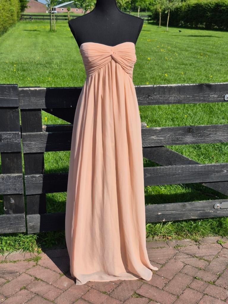 New trend mouwloze jurk roze / poeder peach, Ophalen of Verzenden, Zo goed als nieuw, Maat 34 (XS) of kleiner, Roze