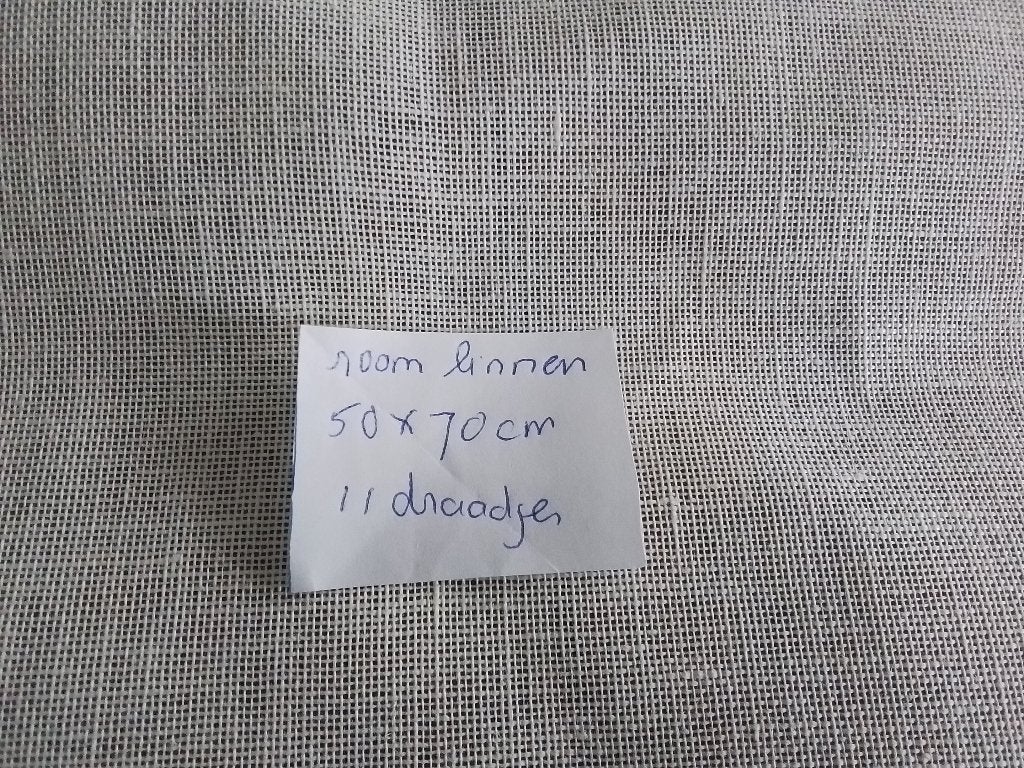 Room linnen 50 x 70 cm, 11 draadjes, Hobby en Vrije tijd, Borduren en Borduurmachines, Ophalen of Verzenden, Zo goed als nieuw