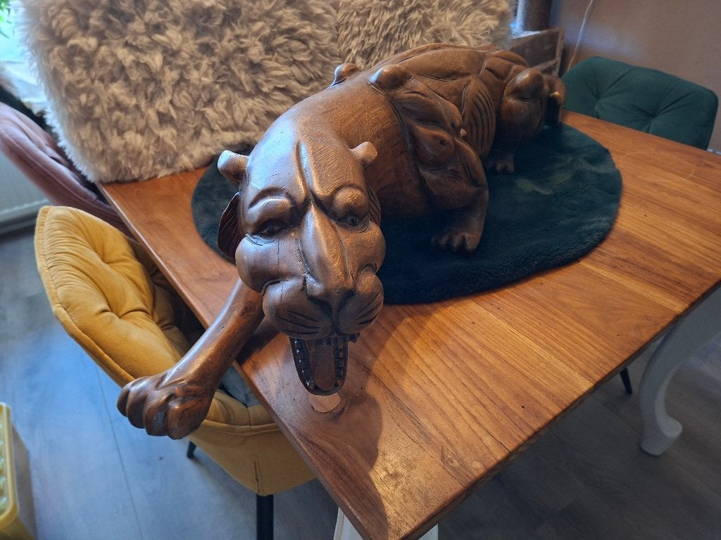 Houten panter ., Ophalen, Gebruikt, Hout, Overige stijlen