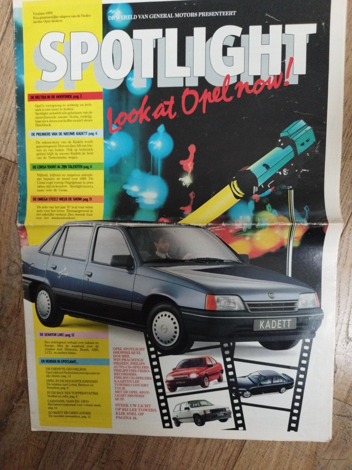 Opel Spotlight Magazine 1989 - Kadett, Corsa, Senator, Gelezen, Opel, Opel, Ophalen of Verzenden
