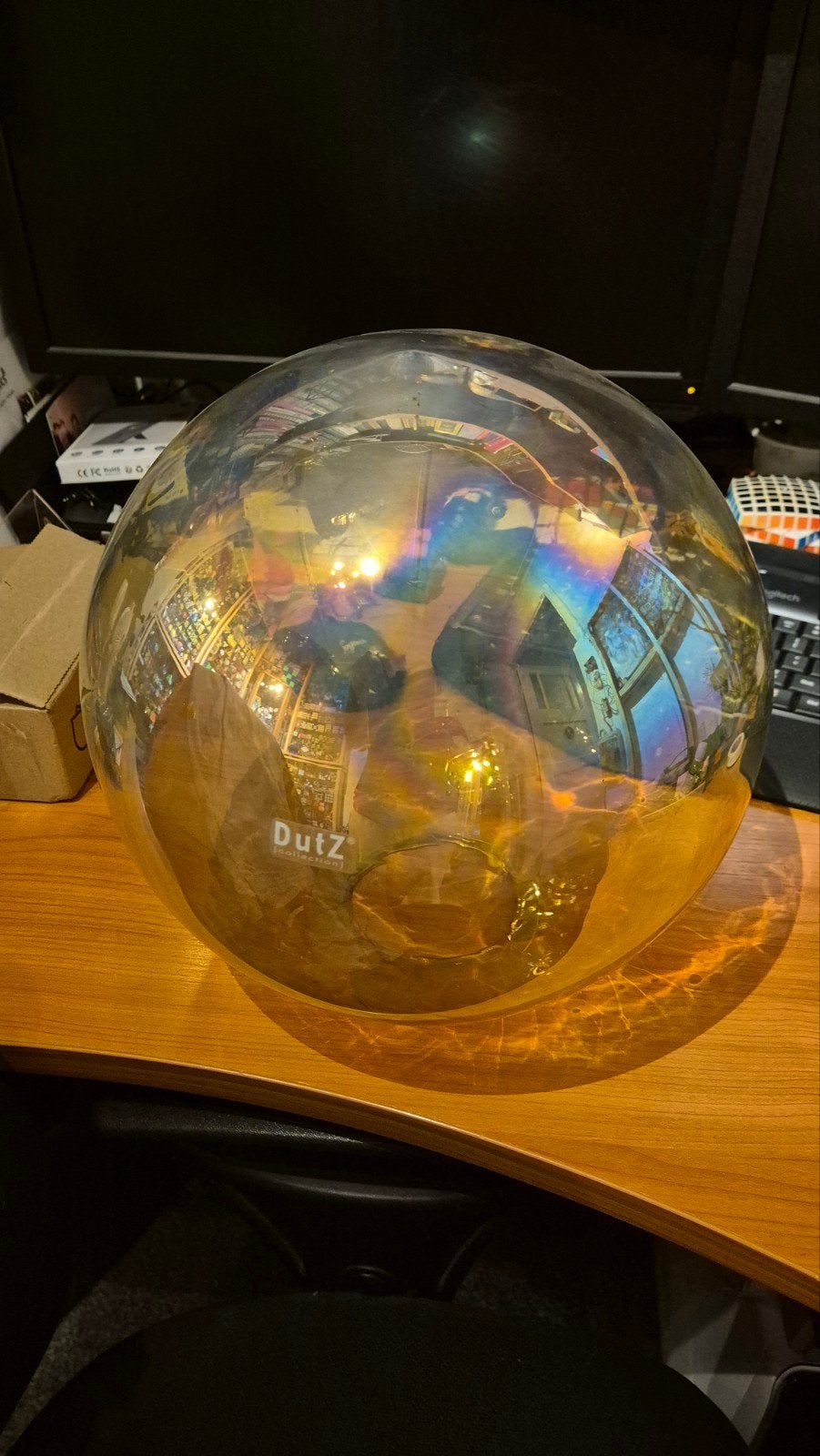 Dutz glazen bol., Ophalen of Verzenden, Nieuw, Goud, Glas