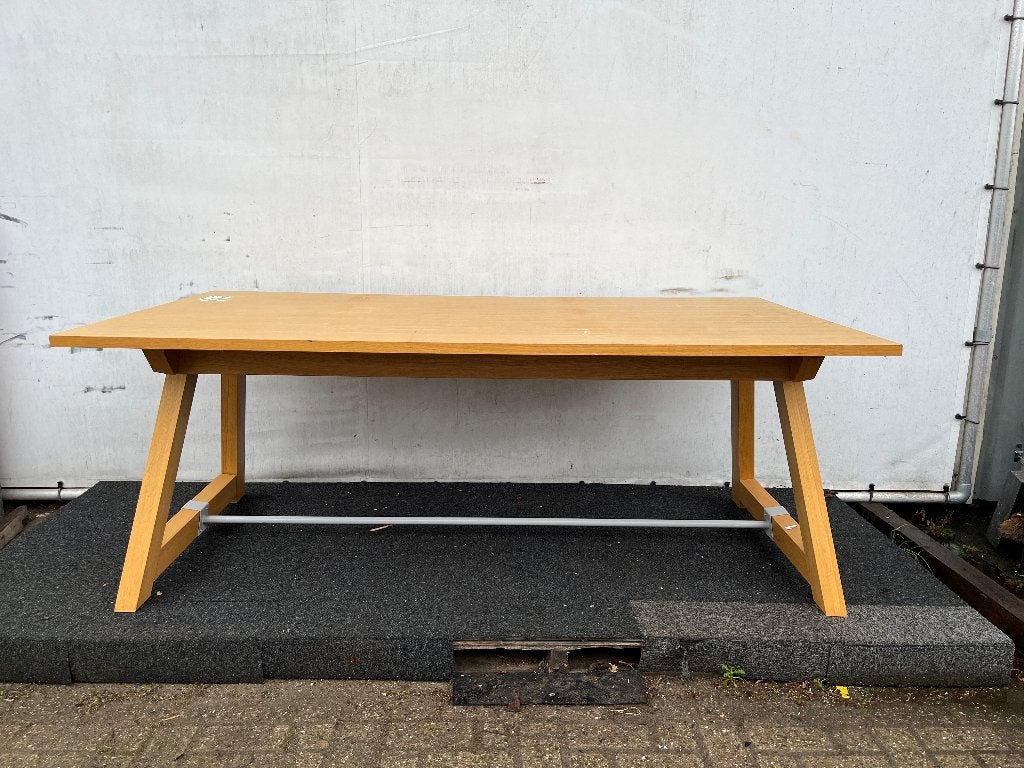 Houten tafel 210x110x79cm, Ophalen, Gebruikt