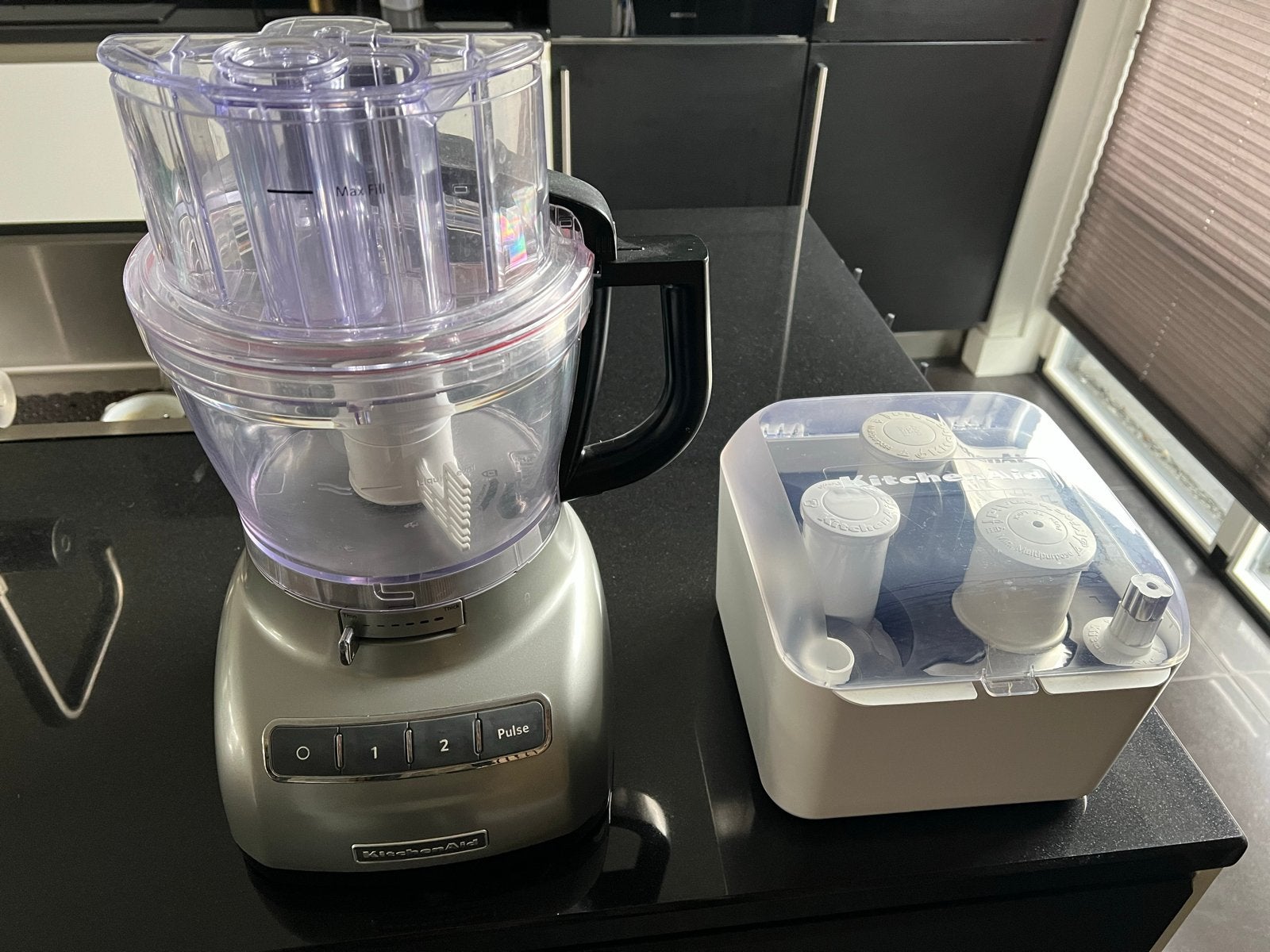 KitchenAid Keukenmachine 5KFPI335 - Zo goed als nieuw, 3 snelheden of meer, Ophalen of Verzenden, Zo goed als nieuw, 2 tot 3 liter