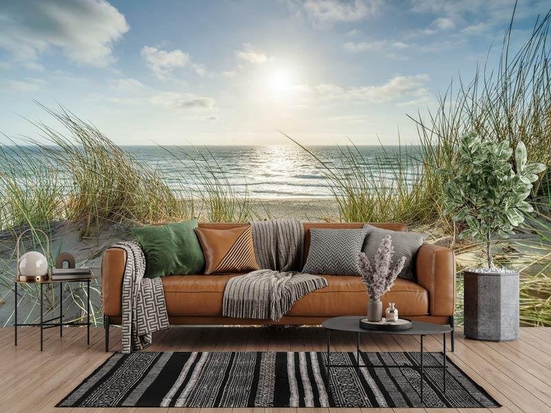 Fotobehang / Behang - Natuur - Strand met Duinen en Zee, Huis en Inrichting, Stoffering | Behang, Fotobehangkoning.nl, Natuurlijk