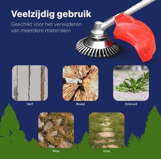 onkruidborstels voor bosmaaier, onkruidverwijderaar, Tuin en Terras, Hand-tuingereedschap, Zo goed als nieuw, Onkruidsteker, Ophalen