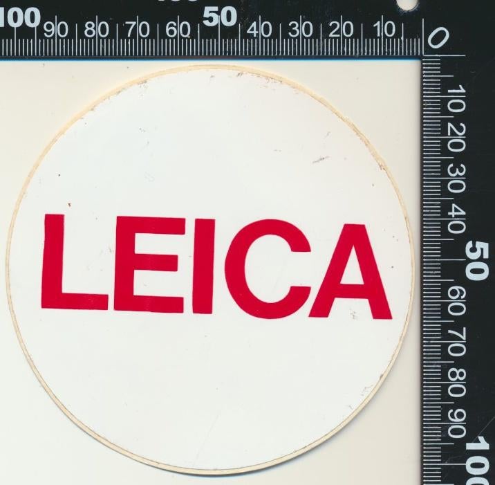 Sticker: Leica (5), Ophalen of Verzenden, Zo goed als nieuw, Bedrijf of Vereniging
