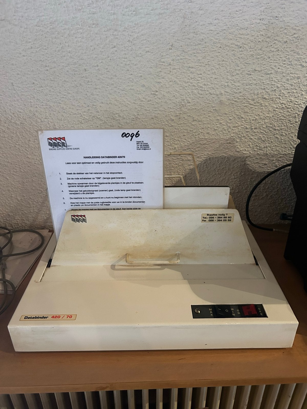 Thermische inbindapparaat Databinder 420/70, Ophalen, Gebruikt