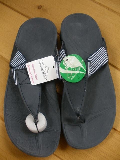 DIEET teen slippers maat 40/41 - blauw wit - nieuw -, Dieet, Blauw, Nieuw, Ophalen of Verzenden