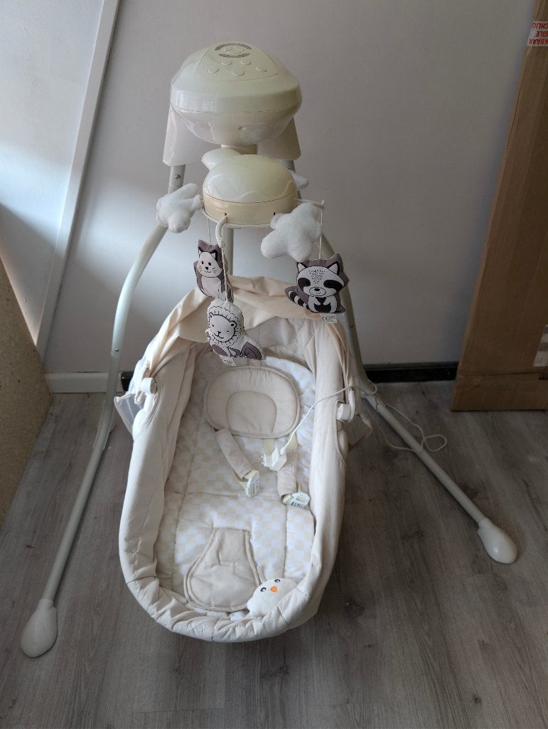 Baby schommel electrisch, Gebruikt, Schommelstoel, Met gordel(s) of riempje(s), Ophalen