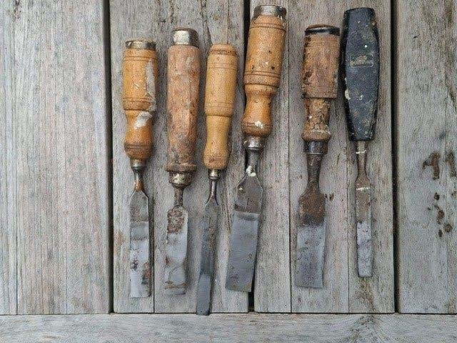 Scherpe hardstalen beitels voor houtwerk van de meubelmaker, Ophalen of Verzenden, Gebruikt, Beitel, Nooitgedacht