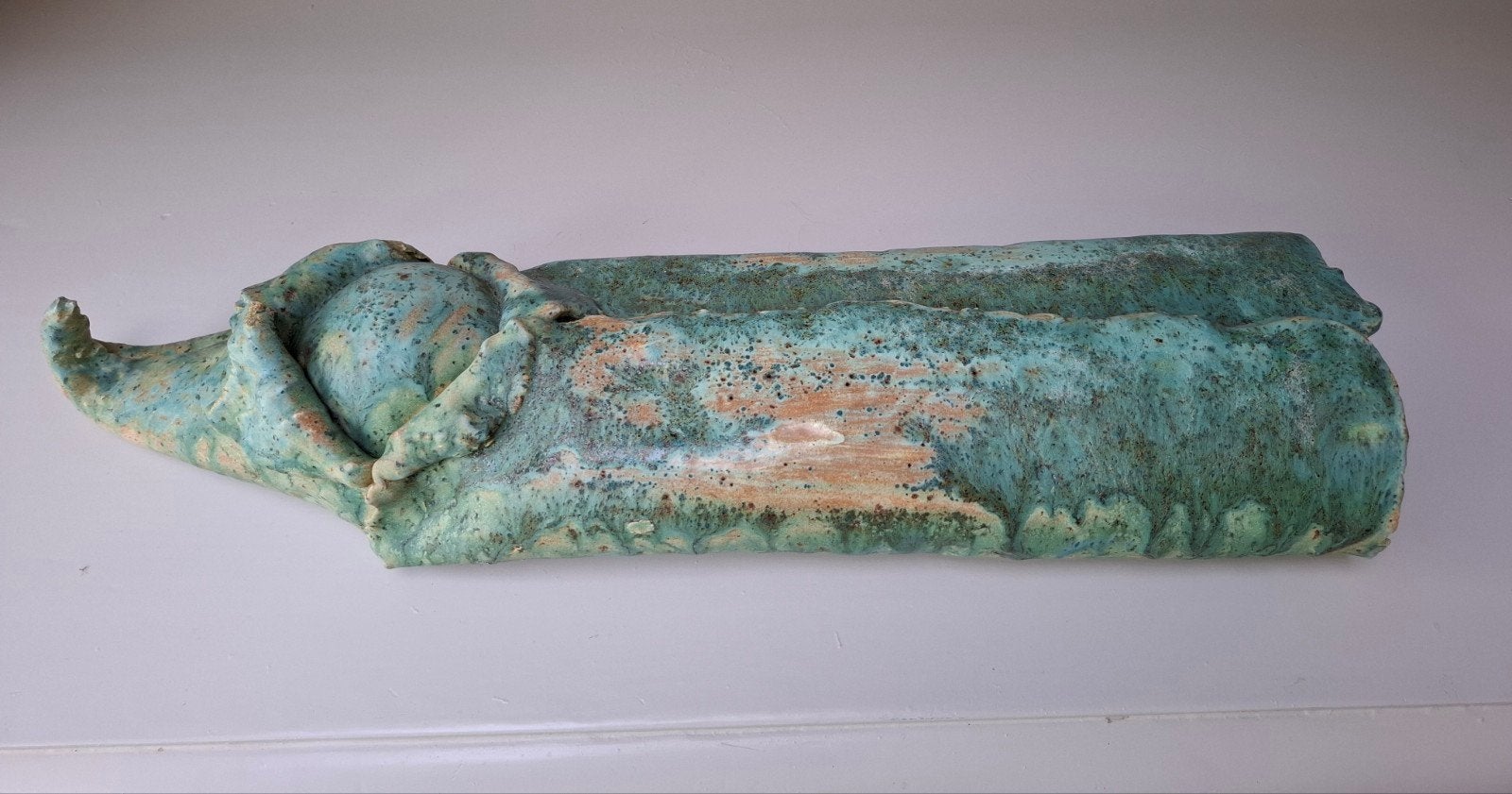 Abstract handgevormd atelier keramiek, Antiek en Kunst, Ophalen of Verzenden, 20 - 50 cm, Steen of Keramiek, Beeld