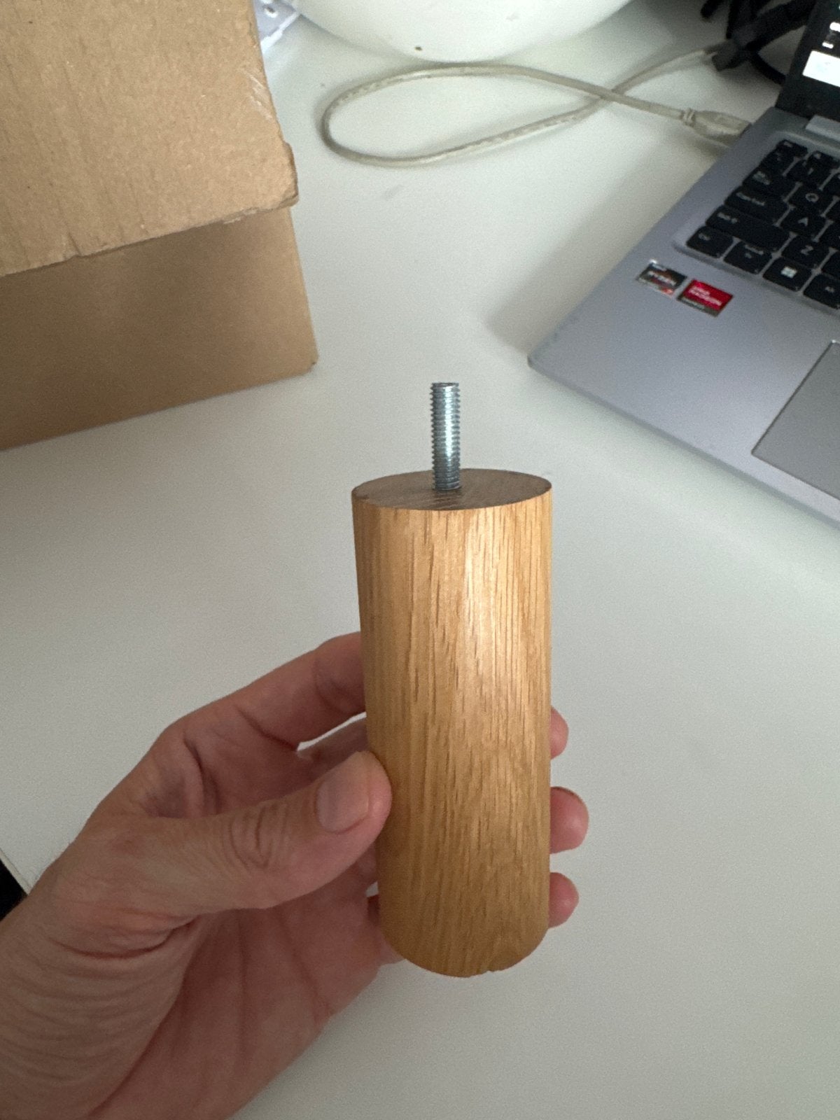 Nieuwe houten meubelpoten M6 - eikenhout- set van 8, Huis en Inrichting, Ophalen of Verzenden, Nieuw