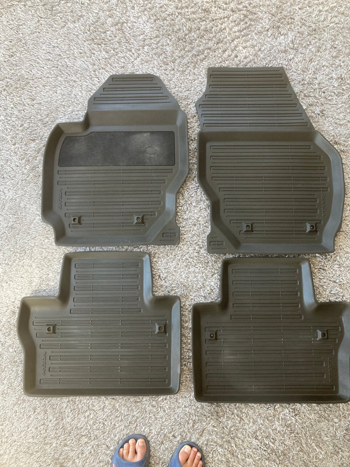 Volvo V70 rubberen automatten set, Ophalen of Verzenden, Gebruikt