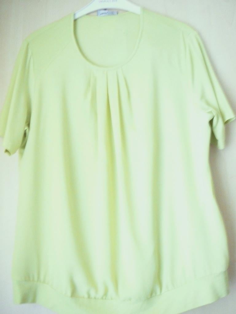 citroen geel T SHIRT maqat 48 Frankenwalder, Verzenden, Geel, Maat 46/48 (XL) of groter, Korte mouw