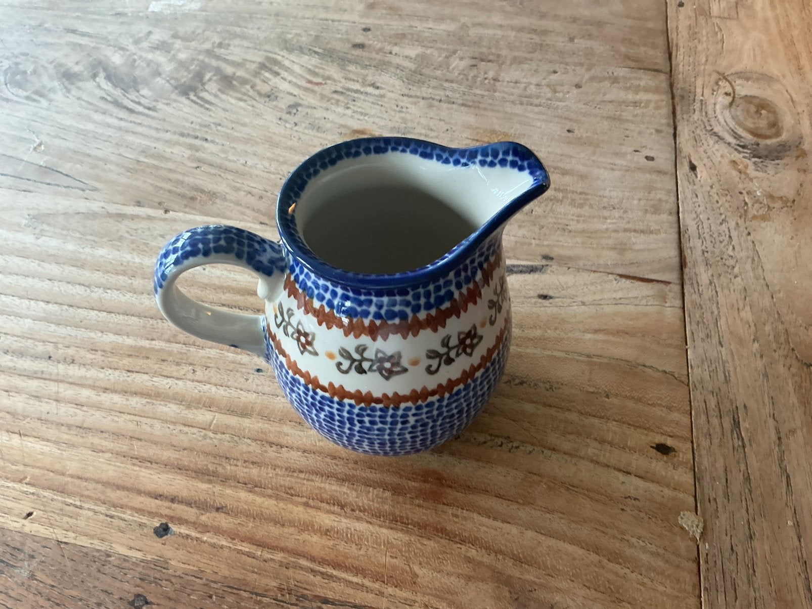 Melkkannetje Bunzlau boleslawiec, Ophalen