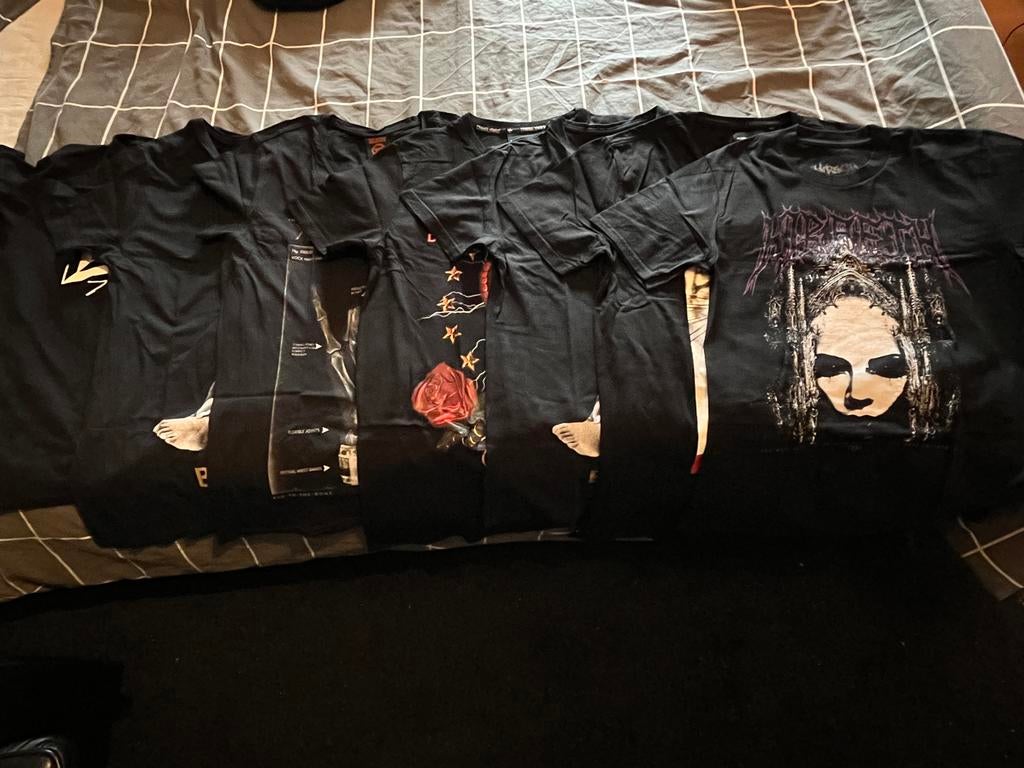 Kleding partij t-shirts, maten XS t/m M, Verzenden, Gebruikt, Jongen of Meisje