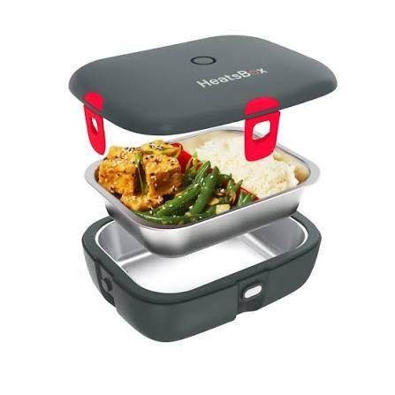 HeatsBox Electrische lunchbox, Overige typen, Ophalen of Verzenden, Zo goed als nieuw, Zwart